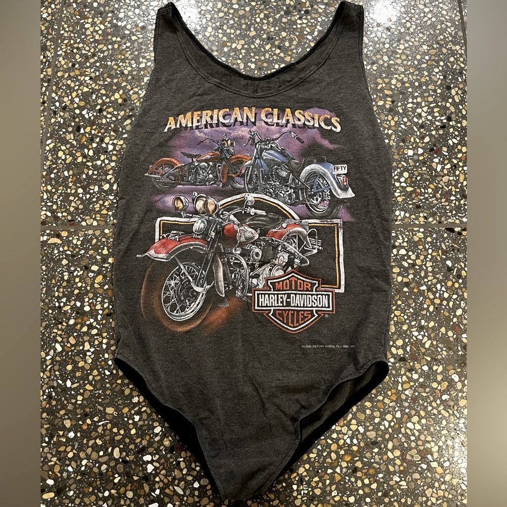Vintage Harley onesie
